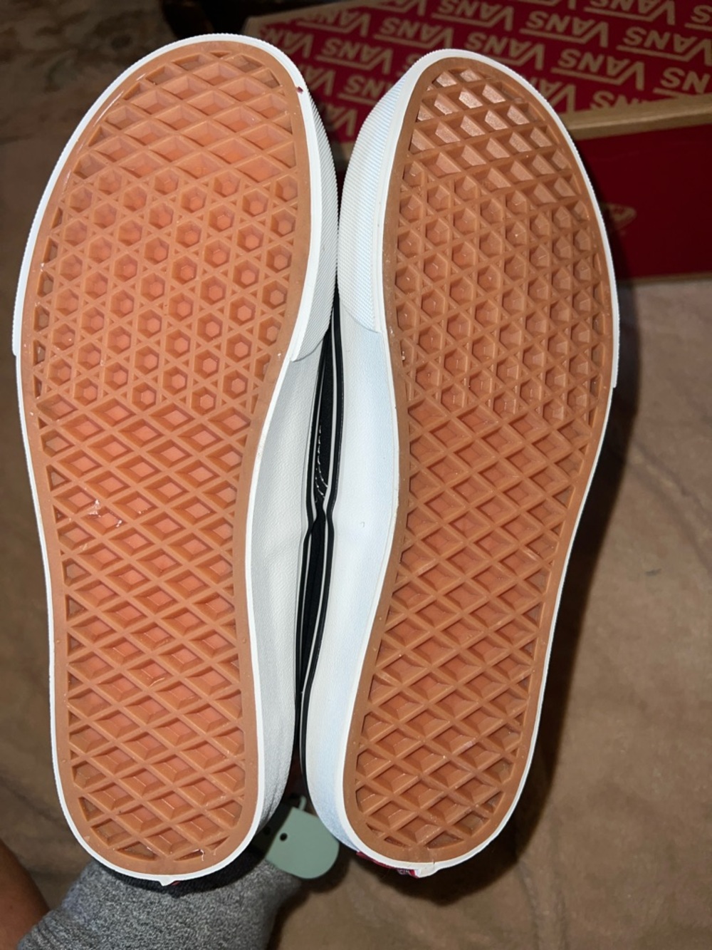 Vans Authentic Black Canvas Low-Top Sneakers with White Laces - Picture 6 of 7